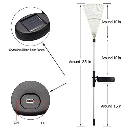 Solar Christmas Tree Starburst Lights – All-Weather Waterproof Garden Decor